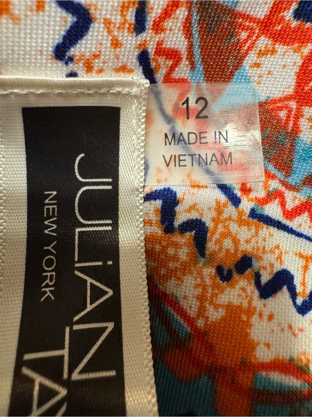 Julian Taylor Sleeveless Medallion Print Fit-and-Flare Dress - Multicolor Sz 12 - Picture 14 of 14